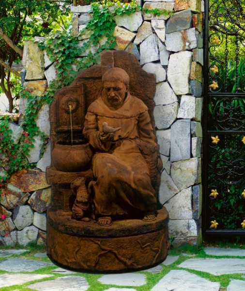 Saint Francis At The Well Garden Fountain Religious Design